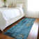 Machine Washable Indoor/Outdoor Xhevrie Blue Rug