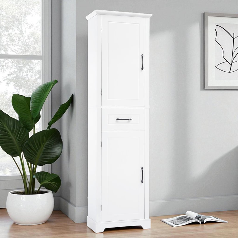 20" Wide 1 - Drawer Storage Cabinet, White
