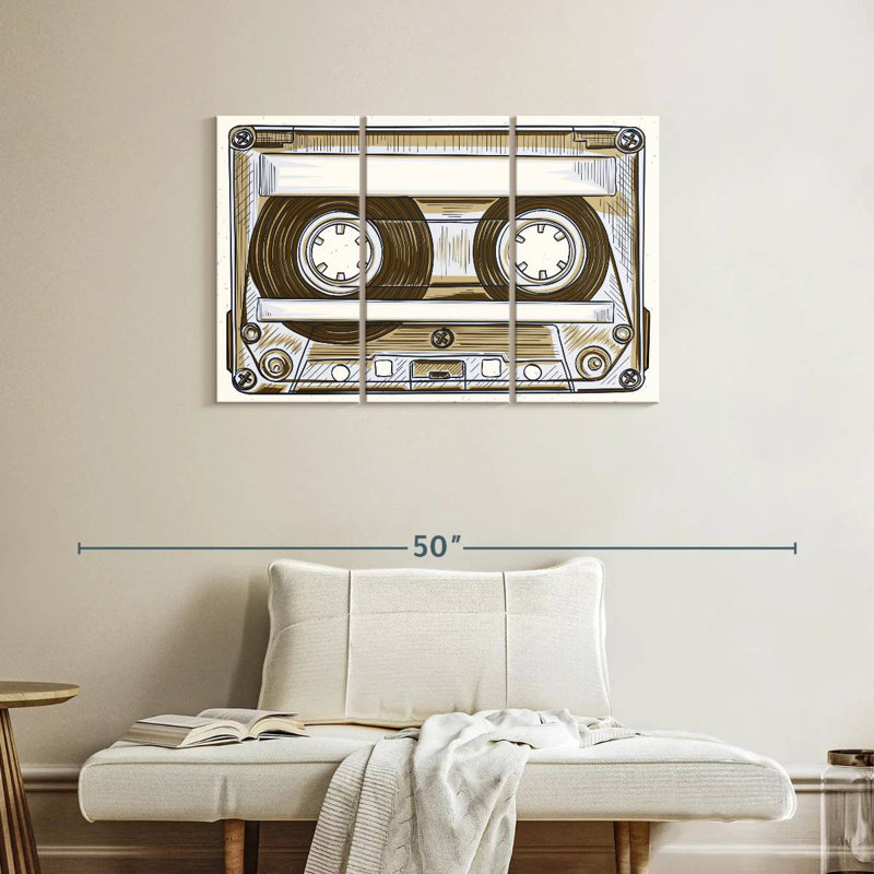 Abarca Audio Cassette, 24" H x 38" W