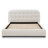 Ares Queen Bed in Froth White Boucle
