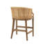 Tabouret de comptoir fabriqué à la main en rotin H 25 po