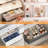 8 Pack Drawer Divider, 4" High, 11-17" Adjustable Drawer Dividers, Non-Slip Expandable Dresser Organizer for Baby Clothes, Bathroom, Bedroom, Kitchen and Office Storage, 8 Pack, White-481007520