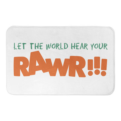 Tapis de bain Dabiale Let The World Hear You Rawr
