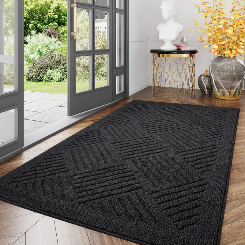 Tapis d'entrée antidérapant antidérapant Premium Premium, Gris foncé, L 32 po x L 48 po