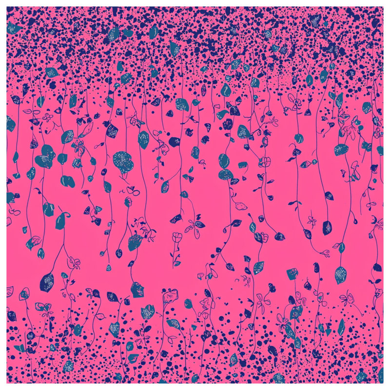 Tapisserie murale florale - Décoration murale nature, H 50 po x l 60 po avec 4 œillets