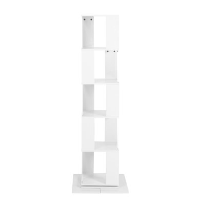 6-layer board rotating floor stand simple bookshelf
