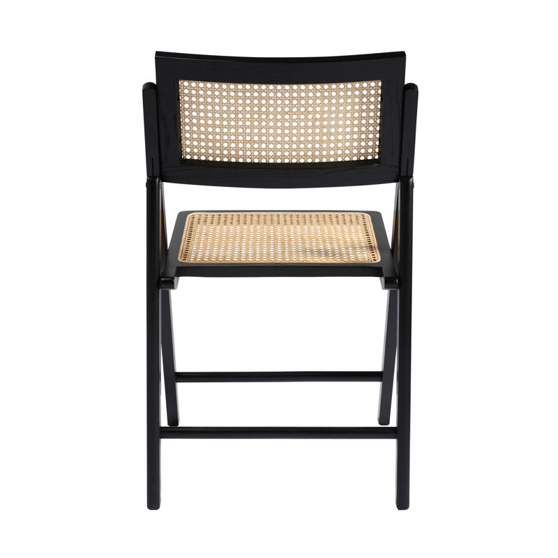 ASHTON FOLDING DINING CHAIR, Black