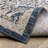 Goulart Textural Distressed Traditional Navy/ Gold Area Rug-1721368958