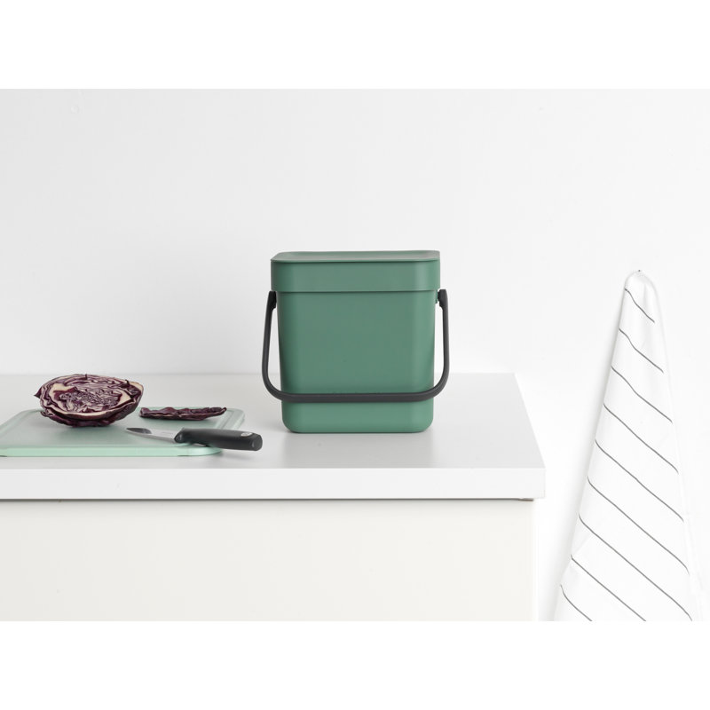 Brabantia Sort & Go 40 Litre Rubbish Bin, 3 L, Lilac Pink