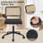 Tiltable Rattan Desk Chair Adjustable 360° Swivel Office Chair-1519365256