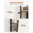 6 Tier Corner Shelf Tall Corner Stand with LED Light Narrow Display Rack