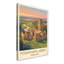 Fountains Abbey, England - Romantic Travel Poster Of Yorkshire Ruins At Sunset. Giclee Print On Wrapped Canvas. Wall Art, Home Decor - Religious & Cultural Sites, England - Wrapped Canvas Print-1960522107