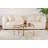 Modern Coffee Table Set (2 Pieces), Gold & Bronze, Large: 23.6 x 16.9 x 23.6 inches, Small: 16.5 x 15.4 x 16.5 inches | 100% Tempered Glass Top (0.2 in) & 100% Metal Frame (0.06 in) | Glamorous Design for Stylish Living Rooms-1637341367-1637341365
