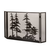 Tall Pines 3 Panel Fireplace Screen