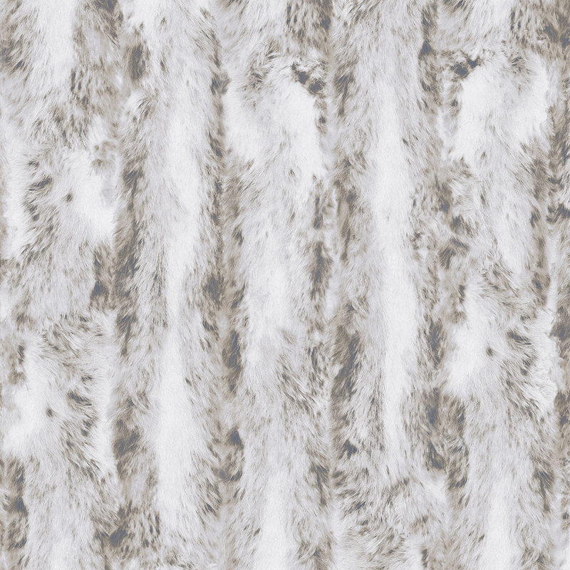 Rouleau de papier peint 33 pi x 20,5 po fourrure chinchilla Caston, Gris clair