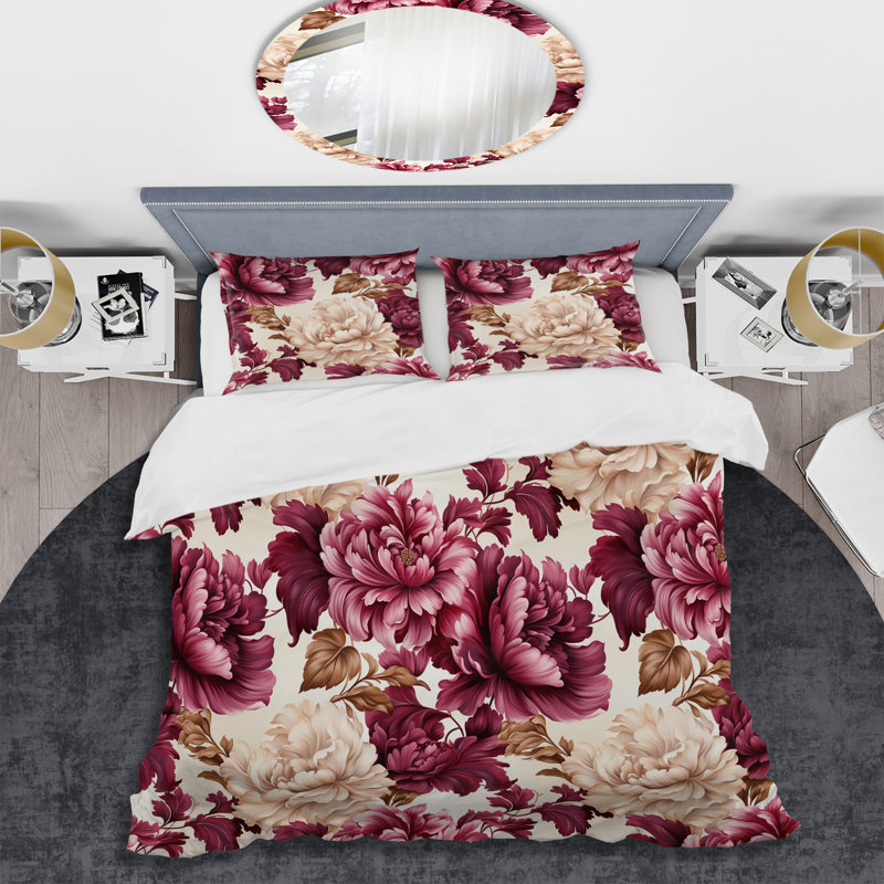 Ensemble de housse de couette Deeken Jarelys, Housse de couette simple + 1 taie décorative stan