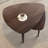 Brown Finish Nesting Coffee Table with Rotating Top, Rectangular MDF and Solid Wood