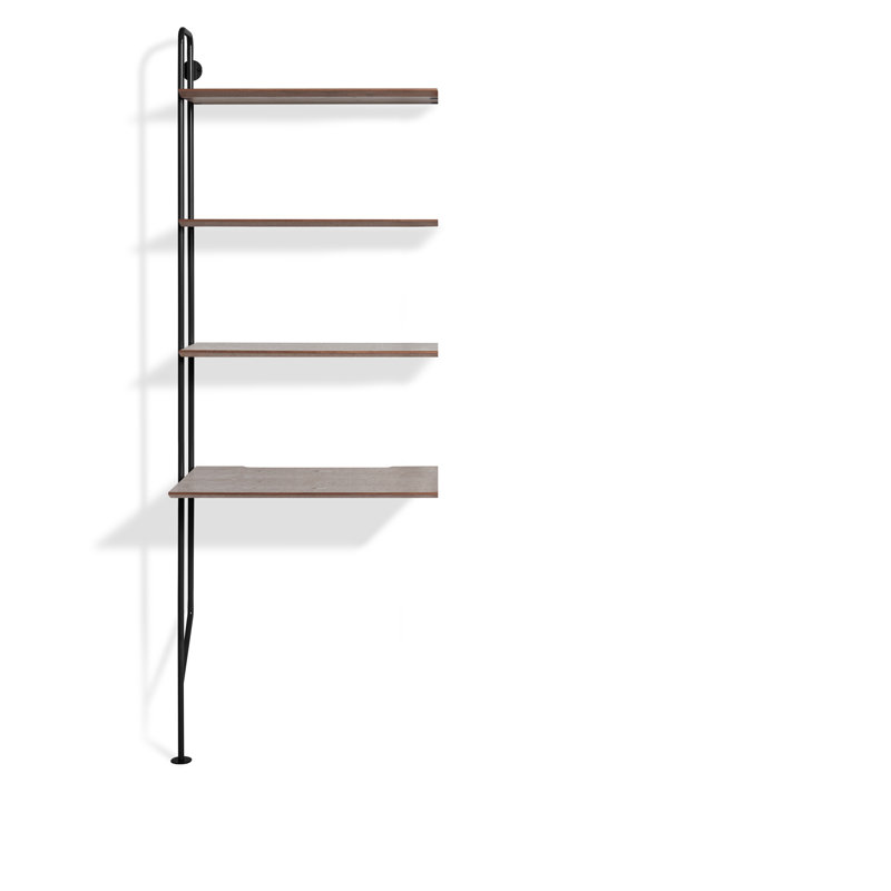 Hitch Ladder Desk, Black, Walnut