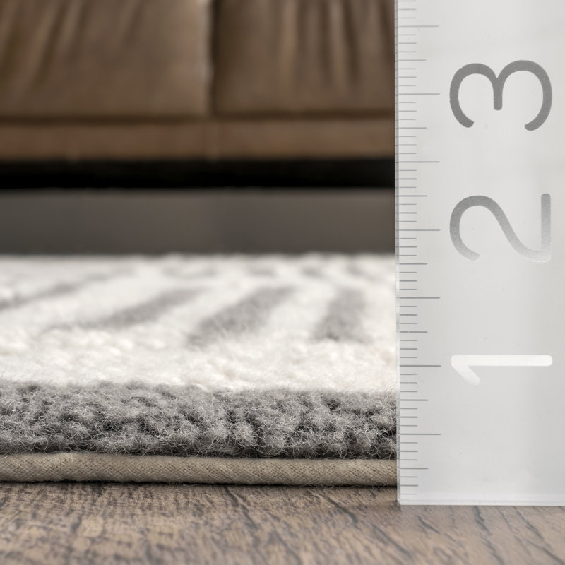 Wool Washable Striped Indoor Rug, Rectangle 3' x 5'