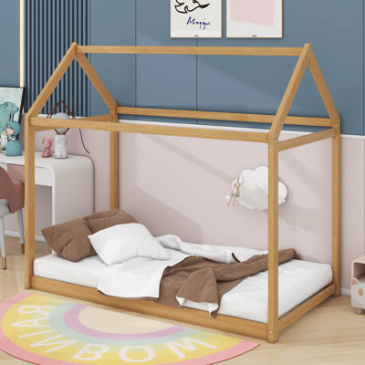 Twin Size Wooden House Bed