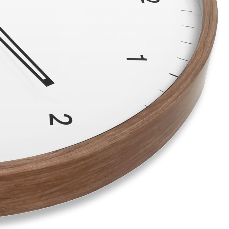20" OAK FINISH WALL CLOCK