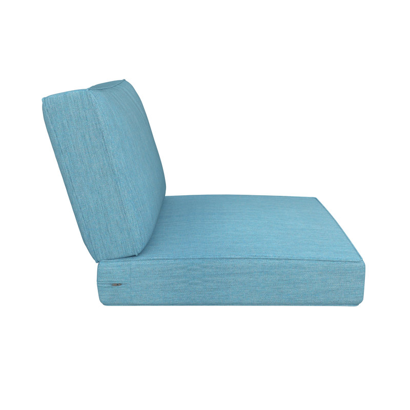 Outdoor Sunbrella Lounge Chair Cushion, Cast Horizon Sunbrella® Plainweave
