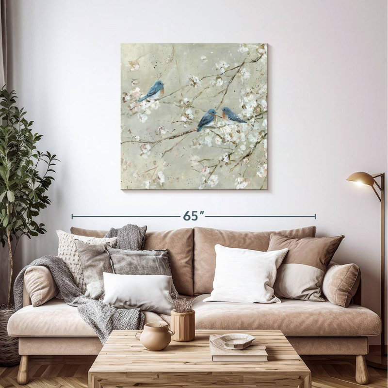 Brampt Blue Bird Melody, 39" H x 39" W