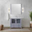Bath Vanity with White Ceramic Top and Faucet Set-79227515