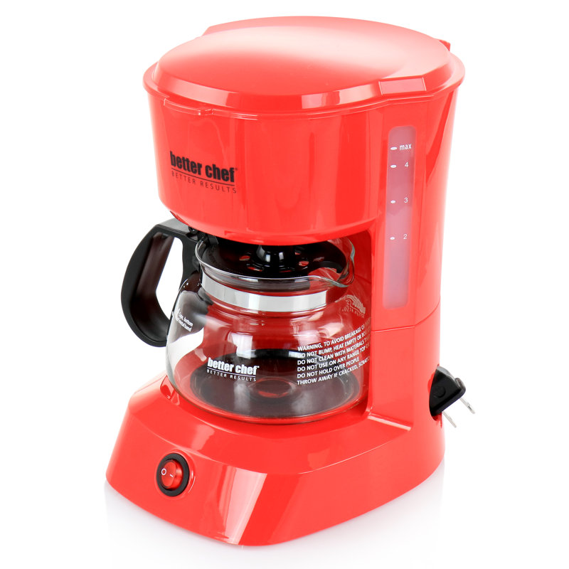 Better Chef 32 -Cups Pour-Over Coffee Maker, Red