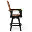 Fauteuil bar pivotant Kevin Adirondack, noir-130679232-130679240