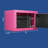 Safe Box with Fireproof Bag, Personal Safe Box for Money Safe for Cash Saving, Mini Safe Box with Key & Light, Electronic Combination Lock (Pink)