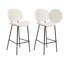 Luana Upholstered Counter Stool with Metal Frame-96917723