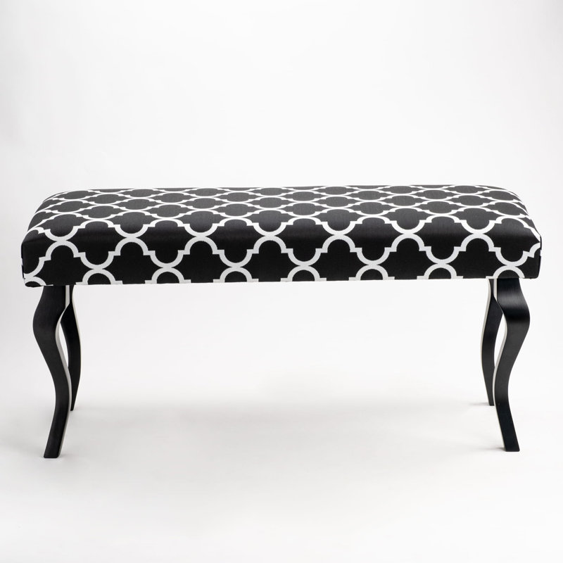 Perlas Velvet Upholstered Bench, H45 x W120 x D40cm