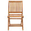 Chaise de patio en teck avec coussins-1766684012