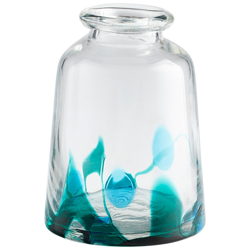 Tahoe Glass Table Vase, 11.5" H x 8.5" W x 8.5" D
