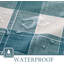 Nappe en vinyle vert à carreaux-50936551