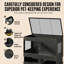 Terrarium double Herture de 454 litres (120 gallons) avec support, 122 x 61 x 61 cm (4 x 2 x 2 pouces), meuble terrarium empilable avec multiprise intégrée et portes coulissantes en acrylique pour dragon barbu, serpent, lézard et gecko (PX14RTB).