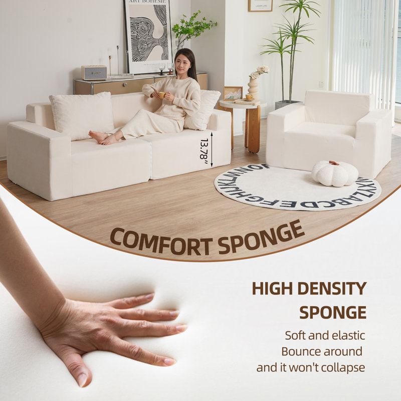 Convertible Ergonomic Polyester Sofa For Gaming And Relaxing - No Installation Needed With Waterproof Features