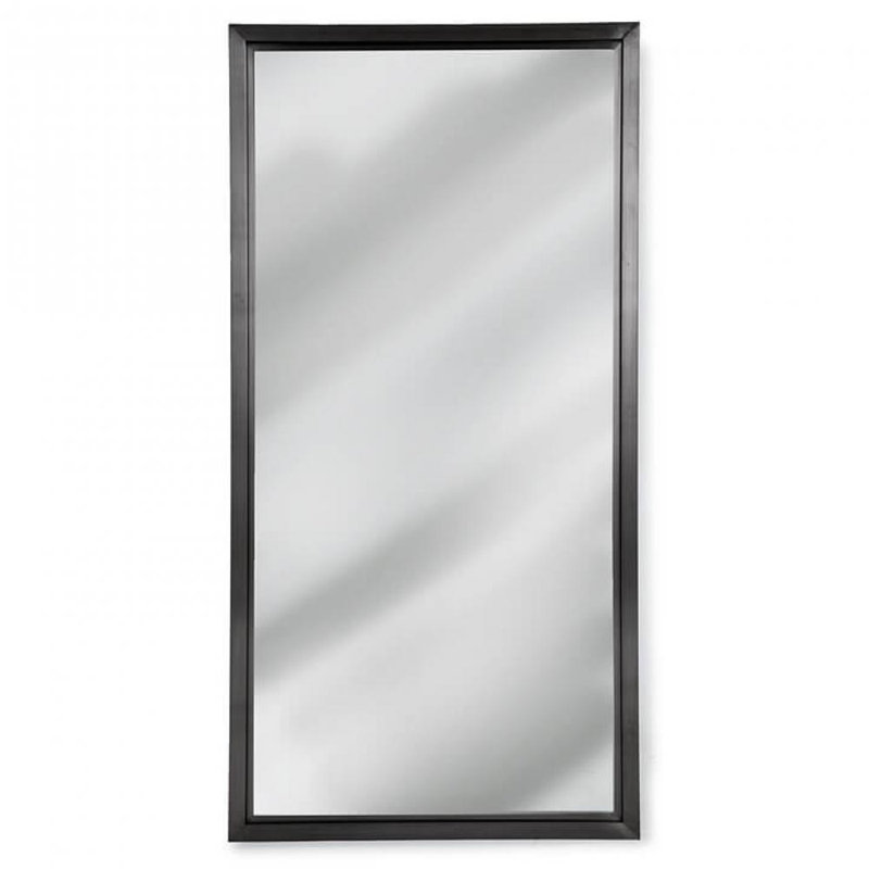 Malibu Metal Wall Mirror, Black