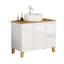 Meuble-lavabo autoportant avec lavabo