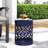 Large Outdoor Metal Table, Modern. Navy Blue, Iron Cut Pattern. Powder-coated Frame, No Assembly. 13.38in X 18in, 4.56lb Modern Side Table - Large. Construction. Powder-coated, 13.38"x13.38"x17.99",-624625229