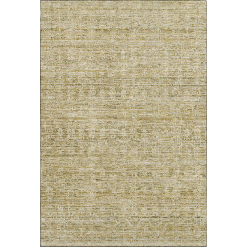 Premium Machine Washable Lubbers AMF1746 Stripe Rug, Rectangle 8' x 10'
