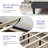 Tyseana Contemporary Modern Upholstered Platform Bed with Adjustable Headboard-437408622