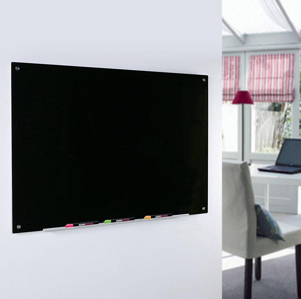 AudioVisual Direct Wall Mounted Black Glass Board & Reviews