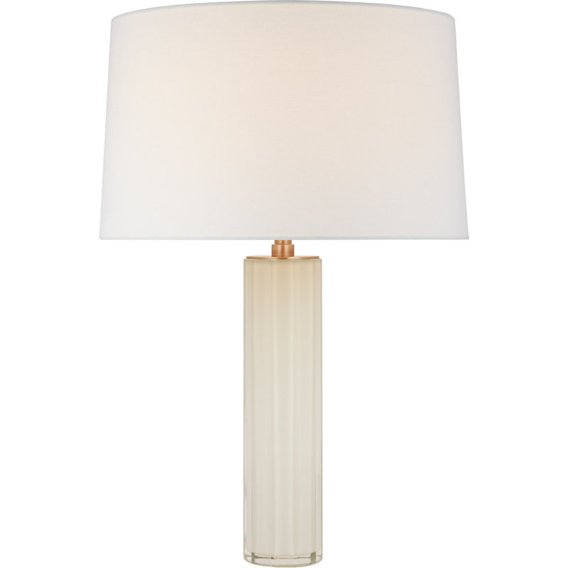 Fallon Table Lamp, White, 24.75" H x 15" W x 15" D