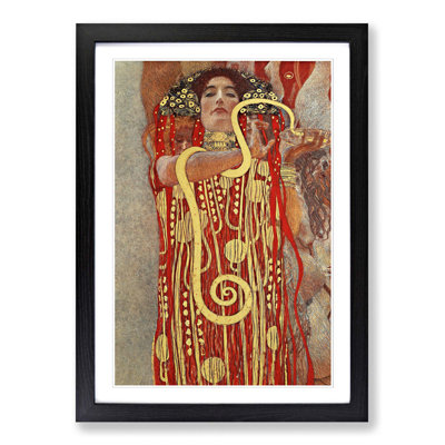 Hygeia by Gustav Klimt - Framed Print