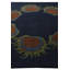 Tapis carré bleu marine Otto
