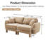 Causeuse en polyester Ultimate Comfort au design moderne pour les espaces de vie