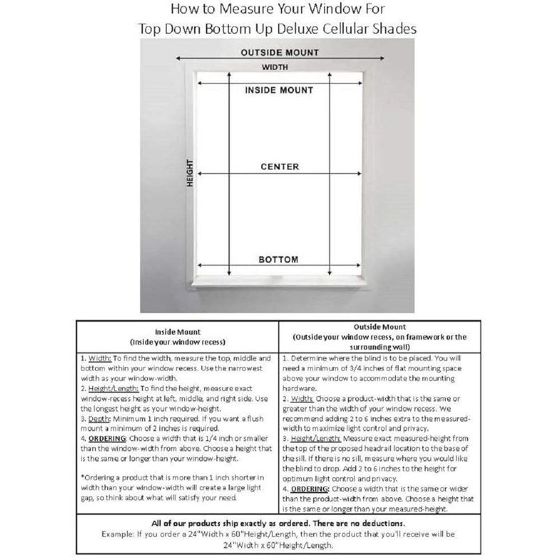 Blackout White Cellular Shade, 30"W x 60"L