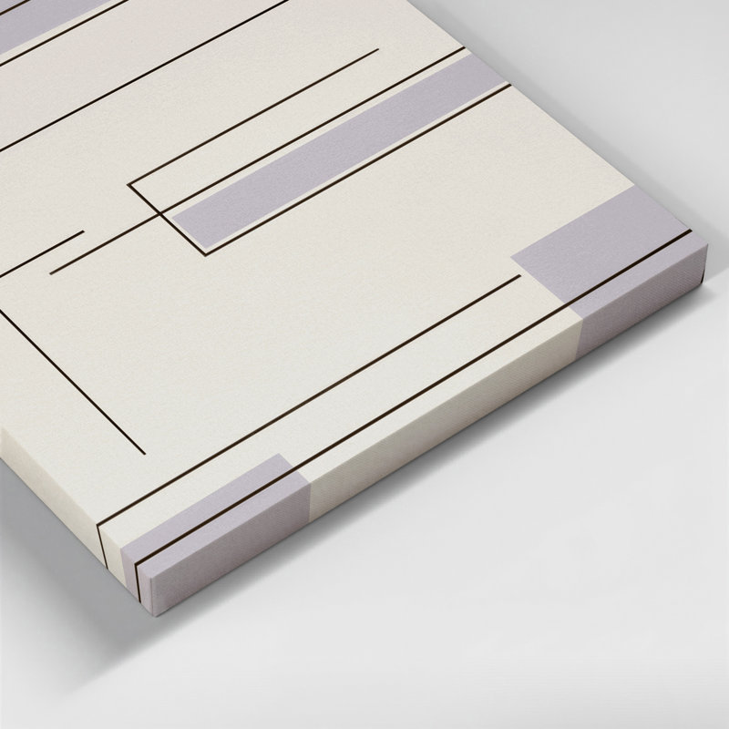 Minimalisme 42, art mural sur toile grise, H 12 po x l 12 po